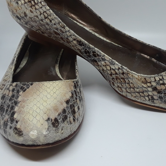 Faux Python Snakeskin flats - Picture 2 of 7